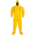Dupont DuPont Tychem 2000 Coverall Hood & Socks/Boots, Bound Seam, Yellow, XL, 12/Qty QC122BYLXL001200